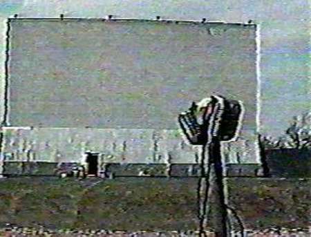 Maple City Drive-In Theatre - SCREEN WITH SPEAKER - PHOTO FROM RG